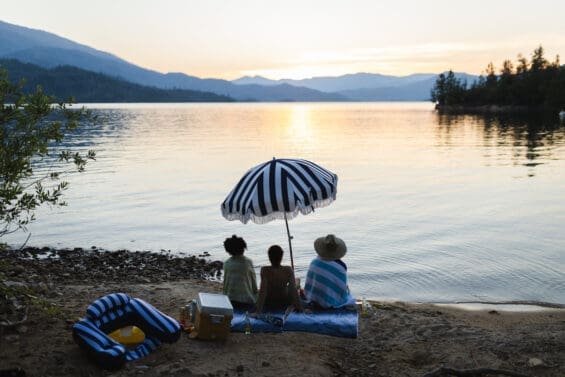 Sunset in Whiskeytown at East Beach