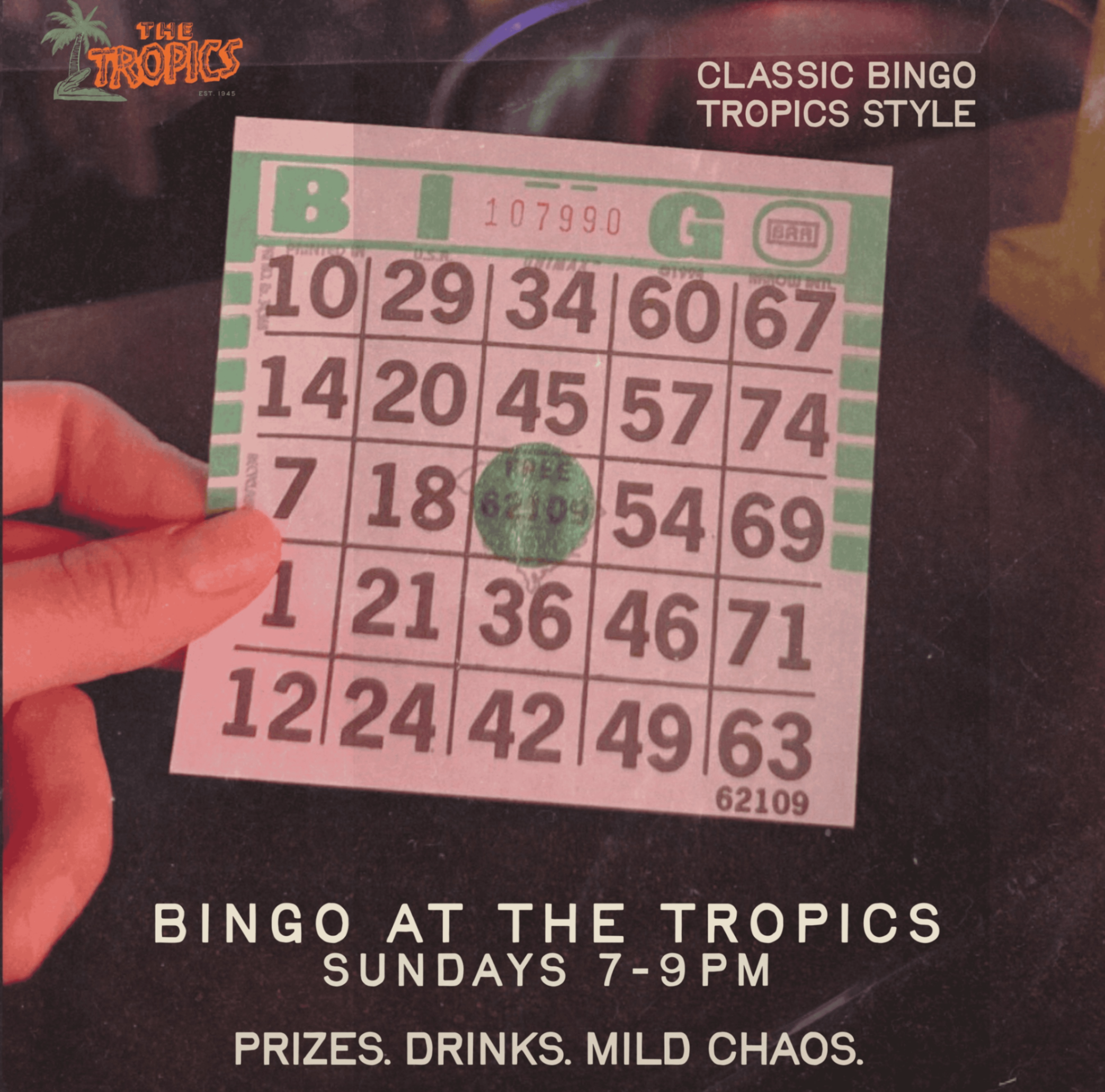 Tropics Bingo