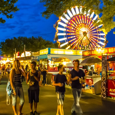 People at the Shasta District Fair.